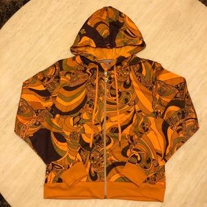 New Apple Bottoms Printed Hooded Zip up Jacket